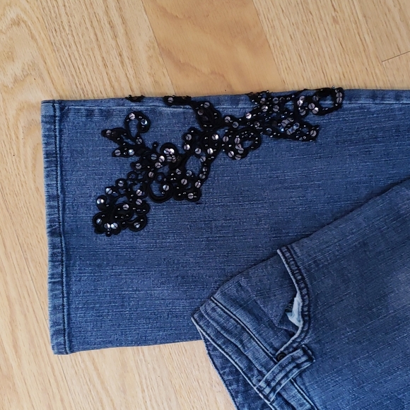 INC  size 6 denim with pattern - Picture 3 of 5